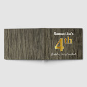 Rustic, Faux Gold 4th Birthday Party + aangepaste Gastenboek (Volledig)