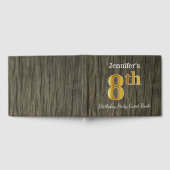 Rustic, Faux Gold 8th Birthday Party + aangepaste Gastenboek (Volledig)