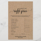 Rustic Faux Kraft Calligrafie Wat zit er in je tel (Voorkant)