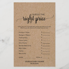 Rustic Faux Kraft Calligrafie Wat zit er in je tel