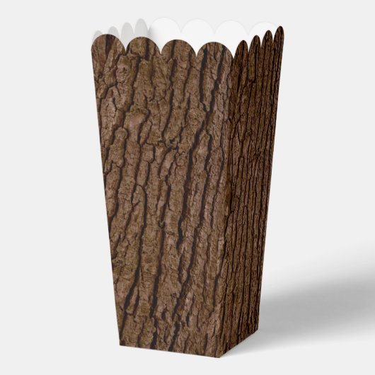 Rustic Faux Piece of Wood Grain Tree Bark Bedankdoosjes (Achterkant)