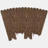 Rustic Faux Piece of Wood Grain Tree Bark Bedankdoosjes (Ongevouwen)