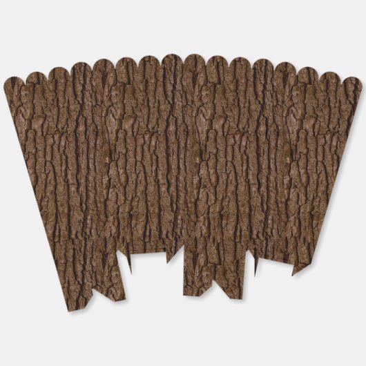 Rustic Faux Piece of Wood Grain Tree Bark Bedankdoosjes (Ongevouwen)