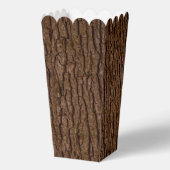 Rustic Faux Piece of Wood Grain Tree Bark Bedankdoosjes (Voorkant)