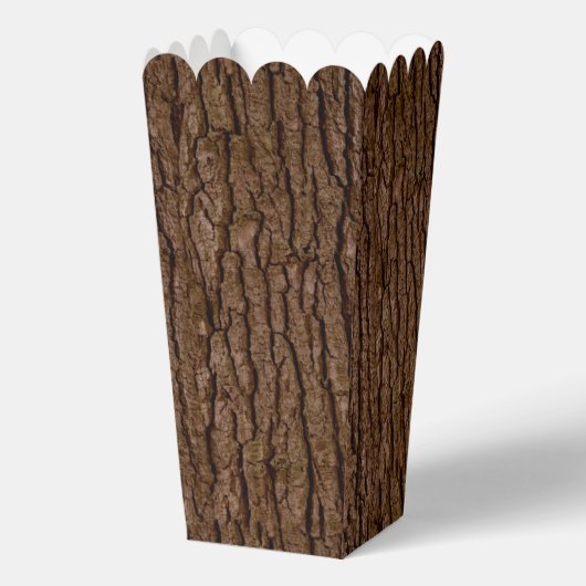 Rustic Faux Piece of Wood Grain Tree Bark Bedankdoosjes (Voorkant)