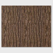 Rustic Faux Piece of Wood Grain Tree Bark Cadeaupapier (Vlak)