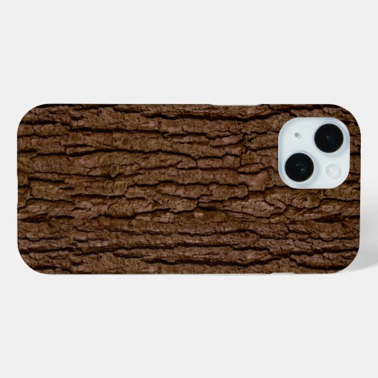 Rustic Faux Piece of Wood Grain Tree Bark Case-Mate iPhone Case (Achterkant (horizontaal))