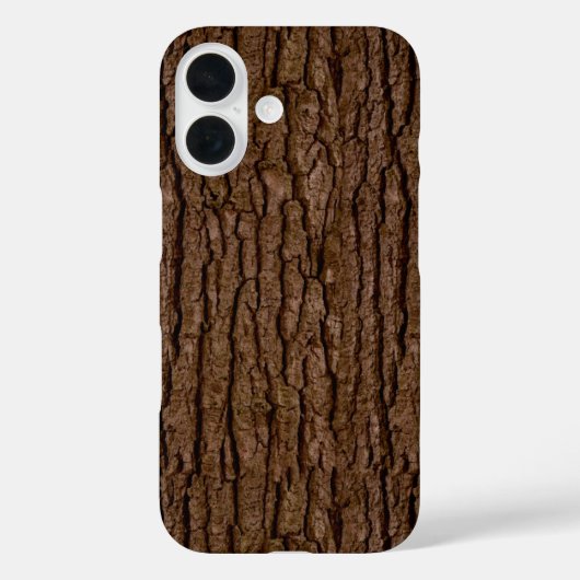 Rustic Faux Piece of Wood Grain Tree Bark Case-Mate iPhone Case (Achterkant)