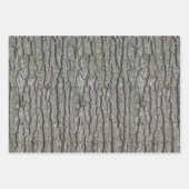 Rustic Faux Piece of Wood Grain Tree Bark Inpakpapier Vel (Voorkant 3)
