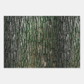 Rustic Faux Piece of Wood Grain Tree Bark Inpakpapier Vel (Voorkant 2)
