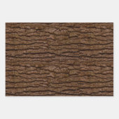 Rustic Faux Piece of Wood Grain Tree Bark Inpakpapier Vel (Voorkant)