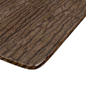 Rustic Faux Piece of Wood Grain Tree Bark Snijplank (Hoek)