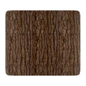 Rustic Faux Piece of Wood Grain Tree Bark Snijplank (Voorkant)