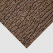 Rustic Faux Piece of Wood Grain Tree Bark Tissuepapier (Detail)