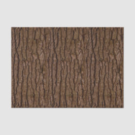 Rustic Faux Piece of Wood Grain Tree Bark Tissuepapier