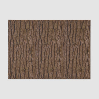 Rustic Faux Piece of Wood Grain Tree Bark Tissuepapier