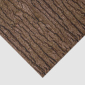 Rustic Faux Piece of Wood Grain Tree Bark Tissuepapier (Detail)