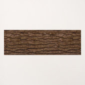 Rustic Faux Piece of Wood Grain Tree Bark Yogamat (Achterkant (horizontaal))