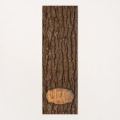 Rustic Faux Piece of Wood Grain Tree Bark Yogamat (Voorkant)