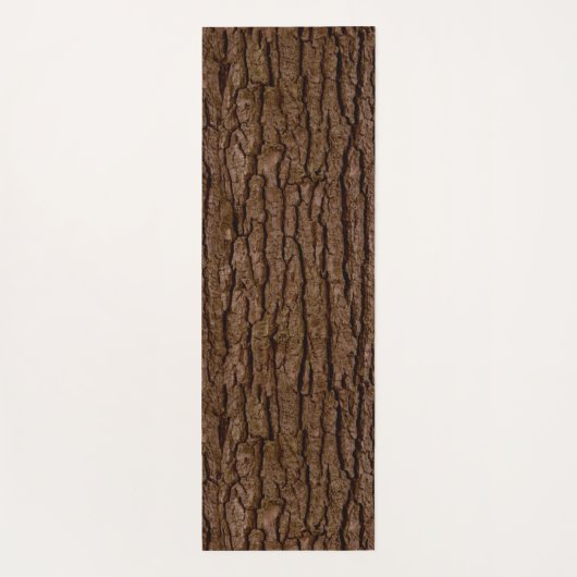 Rustic Faux Piece of Wood Grain Tree Bark Yogamat (Achterkant)