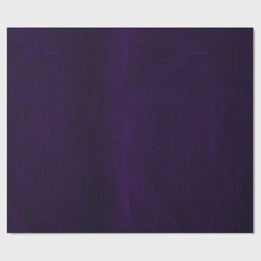 Rustic Faux Plum Paarse Burlap Texture Cadeaupapier (Vlak)