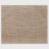 Rustic Faux Tan Burlap Texture Cadeaupapier (Vlak)