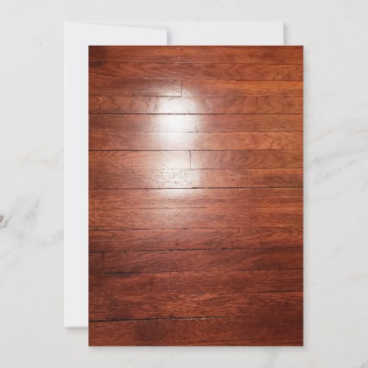 Rustic Faux Wood Antlered Deer Birthday Party Kaart (Achterkant)