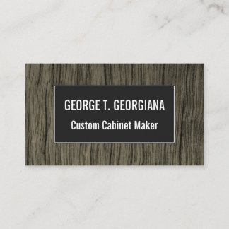 Rustic Faux Wood Look Pattern Business Card Visitekaartje