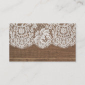 Rustic Faux Wood met kant Plaatskaartje (Achterkant)