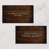 Rustic Faux Wood Visitekaartje (Voorkant / Achterkant)