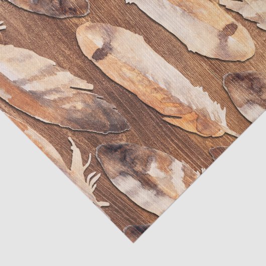 Rustic Feathers Tissuepapier (Detail)