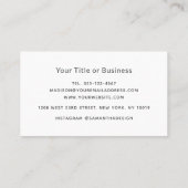 Rustic Feminine Floral Bouquet Entrepreneur Visitekaartje (Achterkant)