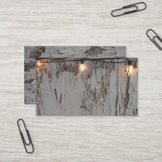 Rustic Fence Antiek Visitekaartje (Voorkant / Achterkant in situ)