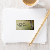 Rustic Fence Post Wedding Bedankt voor je favoriet Etiket (Insitu)