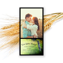 Rustic Fence Post Yellow Wildbloemen Ranch Wedding Save The Date