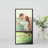 Rustic Fence Post Yellow Wildbloemen Ranch Wedding Save The Date (Staand voorkant)