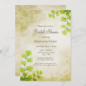 Rustic Fern Leaf Vrijgezellenfeest Kaart (Voorkant / Achterkant)