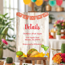 Rustic Fiesta Bruidsfeest Uitnodigingskaart