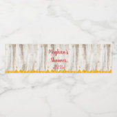 Rustic Fiesta Water Bottle Labels | Taco Shower Waterfles Etiket (Enkel label)