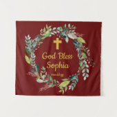 Rustic First Community Backdrop Decorations Gold Wandkleed (Voorkant (horizontaal))