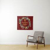 Rustic First Community Backdrop Decorations Gold Wandkleed (In Situ (horizontaal))