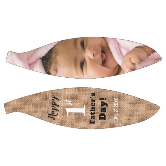 Rustic First Vaderdag Persoonlijke foto Basketbal (Panelen)