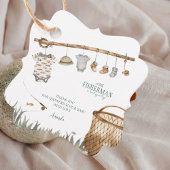 Rustic Fisherman Baby shower Dank u Bedankjes Labels