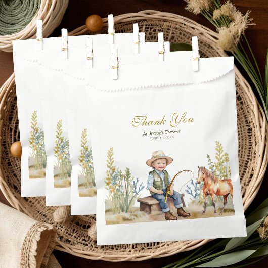 Rustic Fisherman's Derby Baby shower Bedankt Bedankzakje