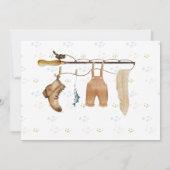 Rustic Fisherman's Derby-Baby shower Gevist Bedankkaart (Achterkant)