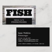 Rustic Fishmonger/Wife, vismarkt Visitekaartje (Voorkant / Achterkant)