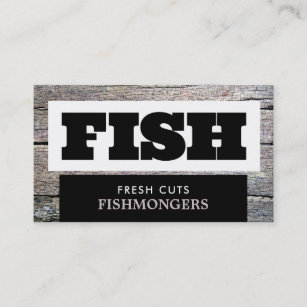 Rustic Fishmonger/Wife, vismarkt Visitekaartje