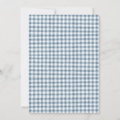 Rustic Flannel en Vrienden Thanksgiving Feest Kaart (Achterkant)