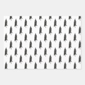 Rustic Flannel kerstboom Inpakpapier Vel (Voorkant 2)