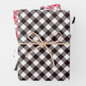 Rustic Flannel kerstboom Inpakpapier Vel (In situ)